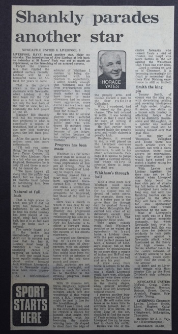 Shankly parades another star - 12 September 1970